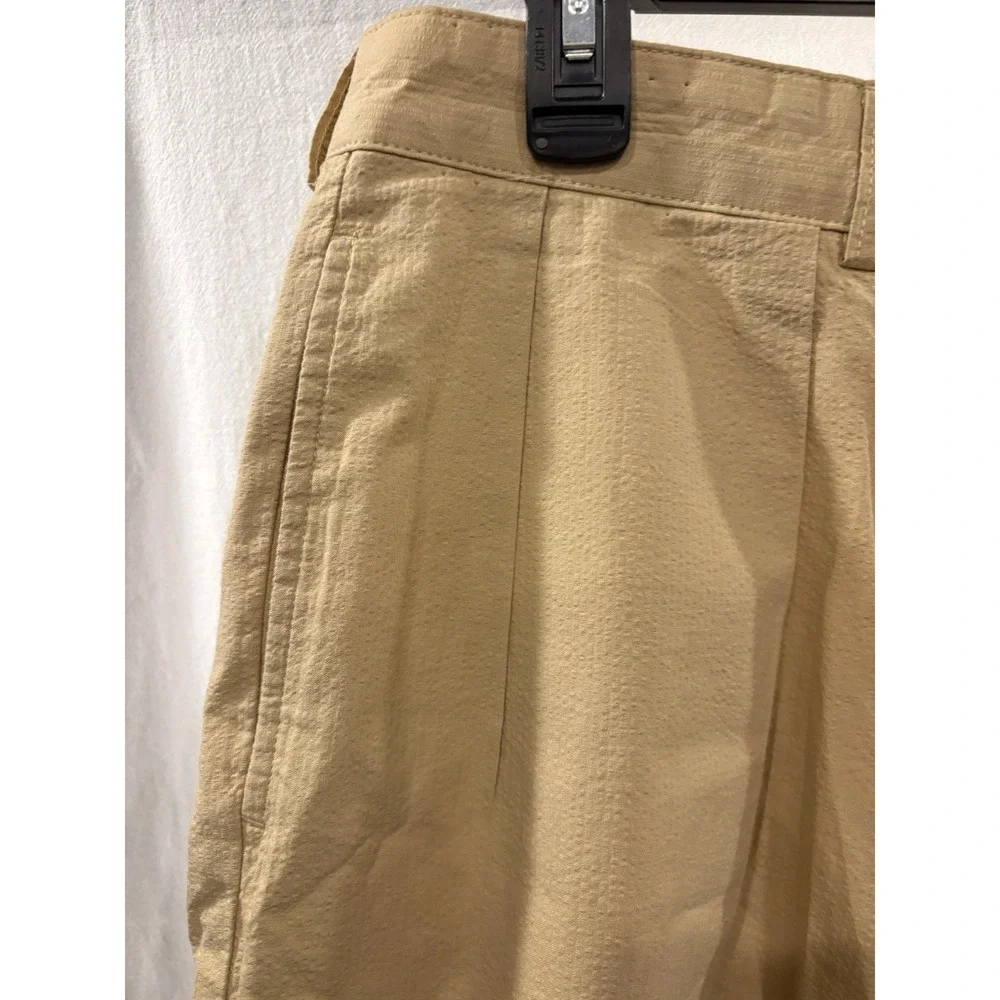 Polo Golf Ralph Lauren Classic Golf Shorts Men's 38 Khaki Beige Pleated Cotton